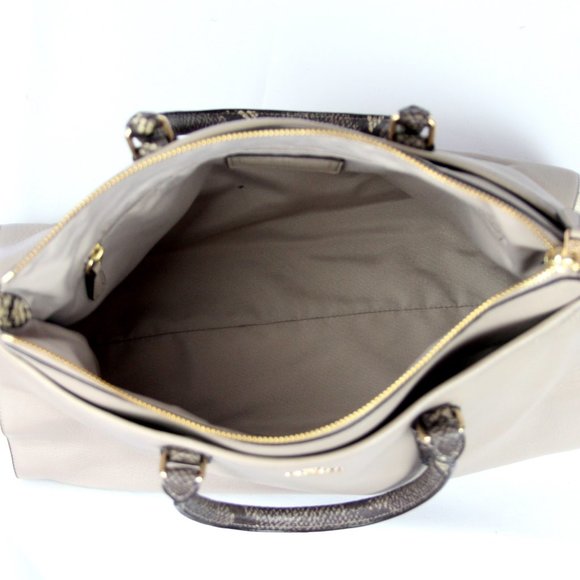 Coach Taupe Leather Purse Handbag Satchel/ NWOT - Picture 5 of 8